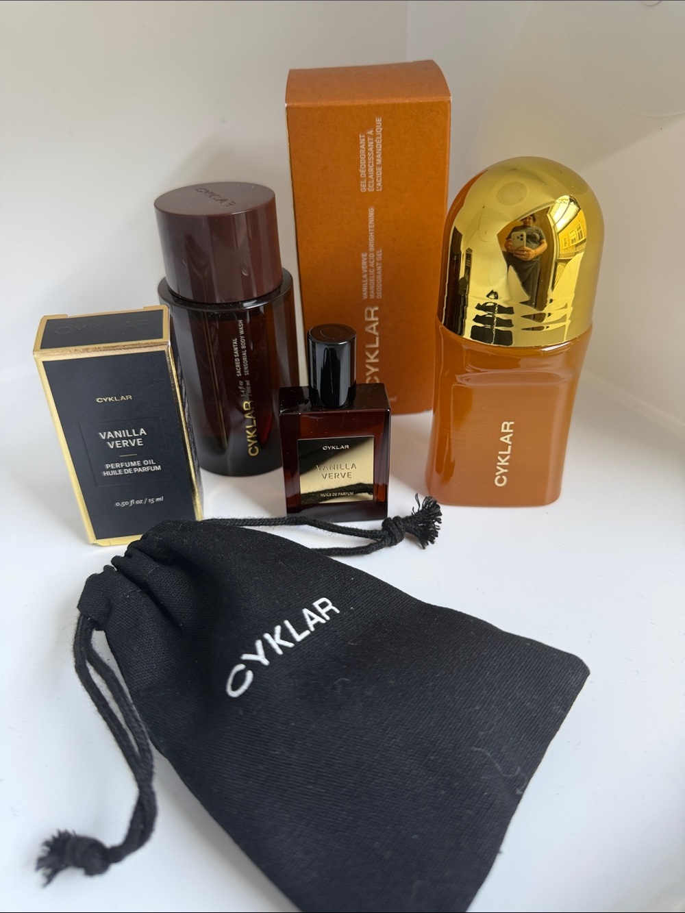 NIB/ NWT Cyklar Body Care & Fragrance 3 Piece Bundle + Bonus Gift